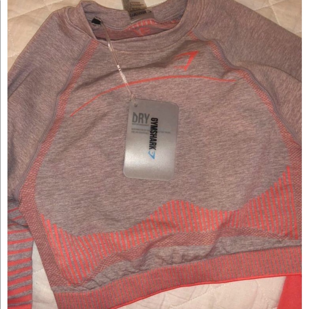 Gym shark Amplify Seamless long sleeve crop top